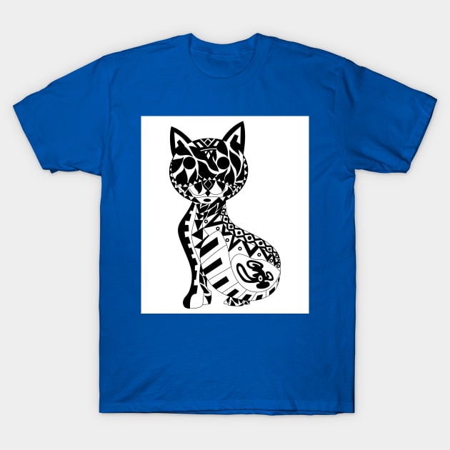 kawaii cat ecopop T-Shirt by jorge_lebeau